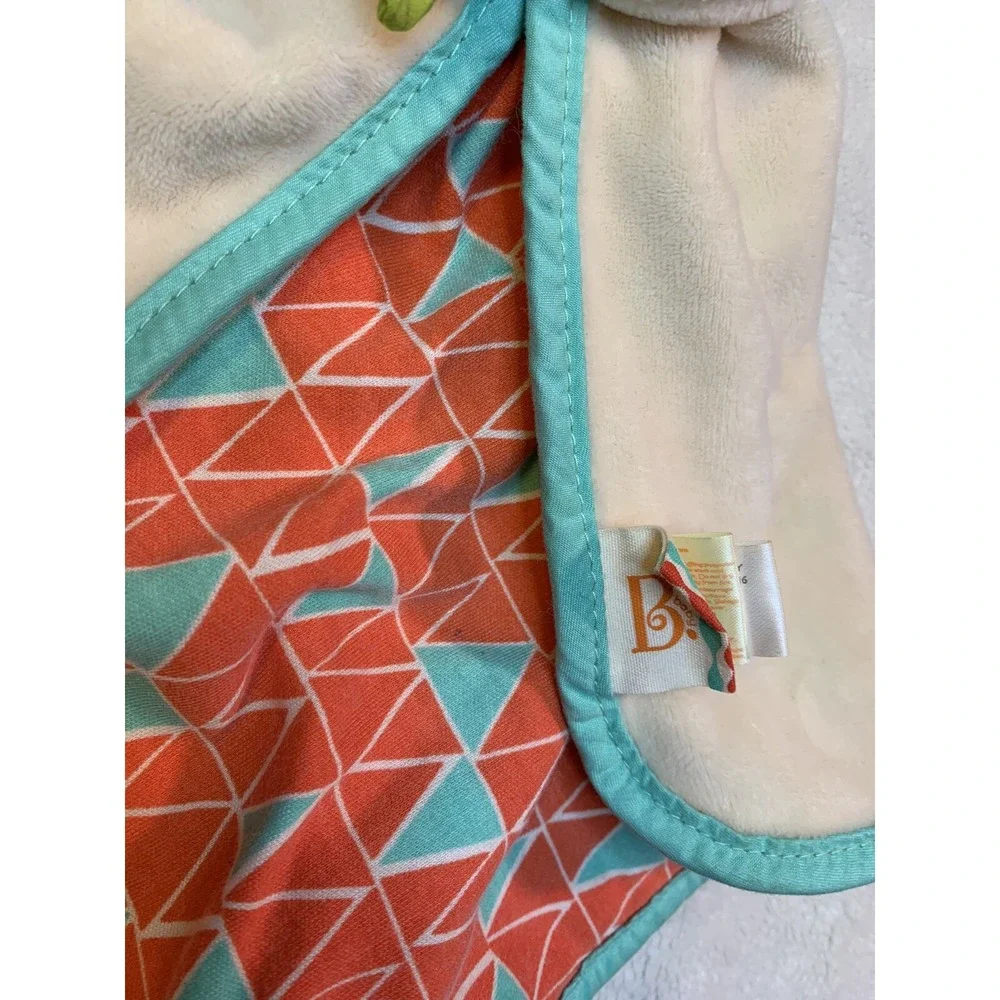 B Cuddly‎ Bunny Rabbit Lovey Security Blanket BABY toy Soother Plush Crinkle EUC